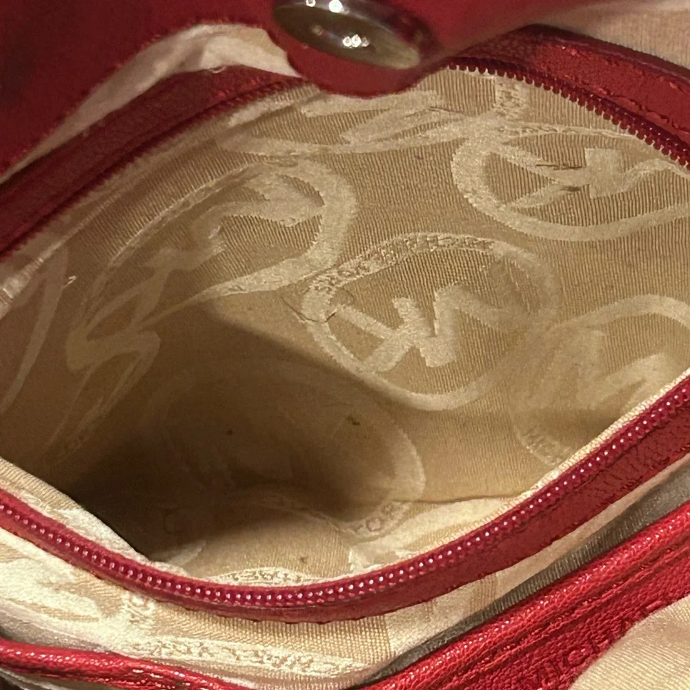 Michael Kors Fuchsia Leather Satchel